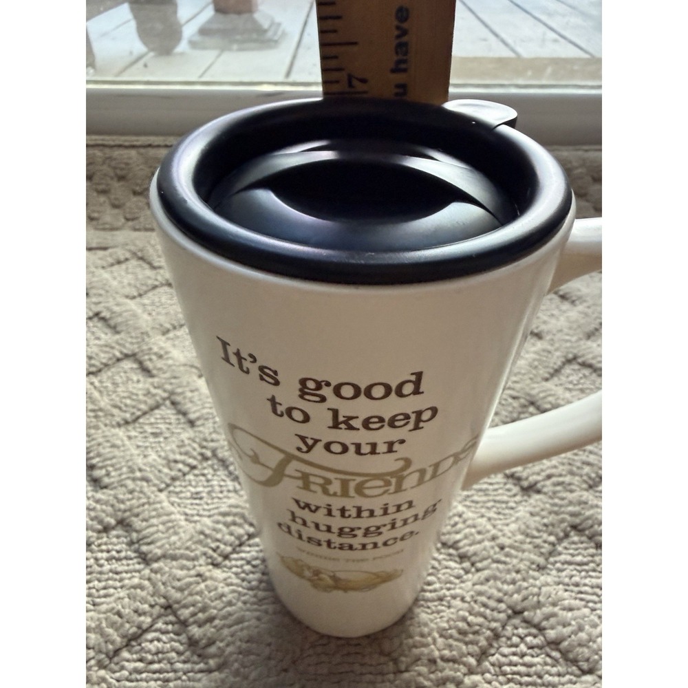 Hallmark Disney Winnie the Pooh Friends Travel Mug with Lid, Microwave Safe - Picture 6 of 7